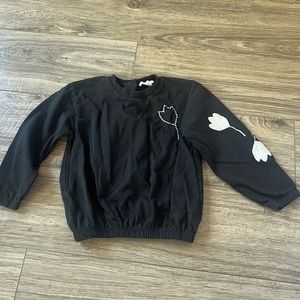 Yell-oh black long sleeve boutique girls top size 18-24 months